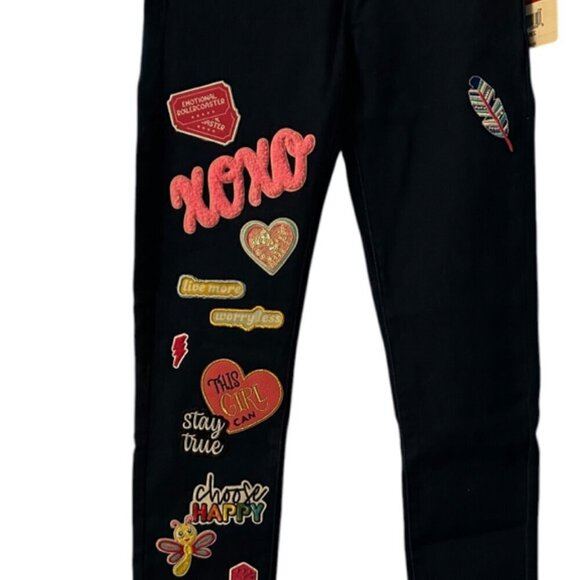 Girls Customized Patchwork Levi Jeggjings size 10 NWT - Picture 3 of 4